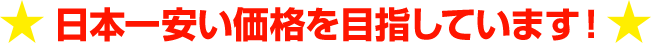 日本一安い価格をvs